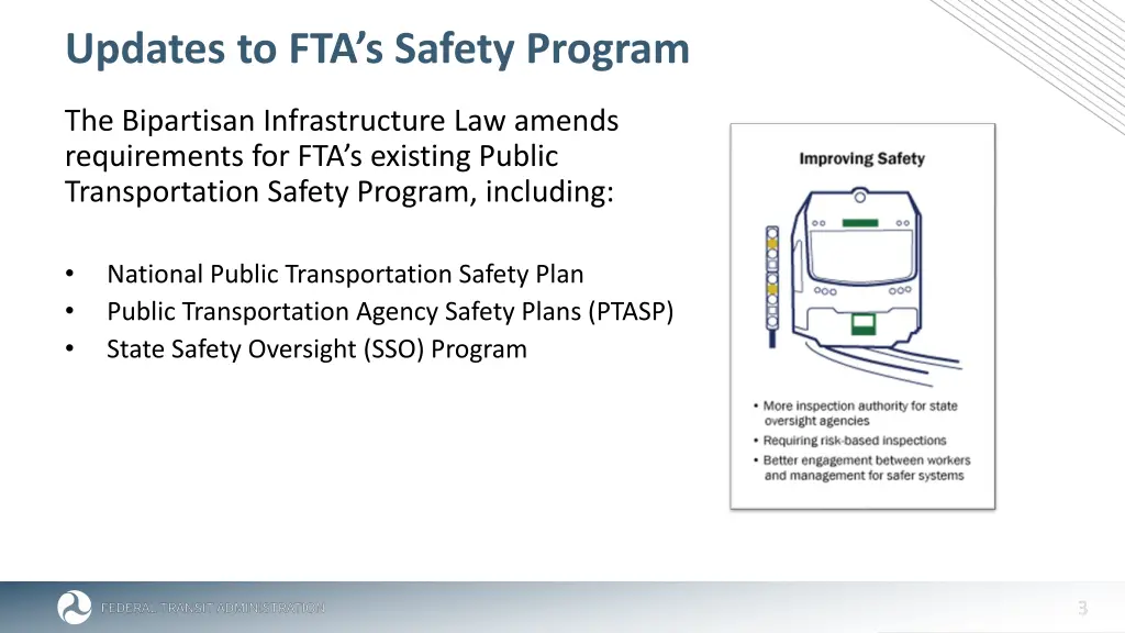 updates to fta s safety program