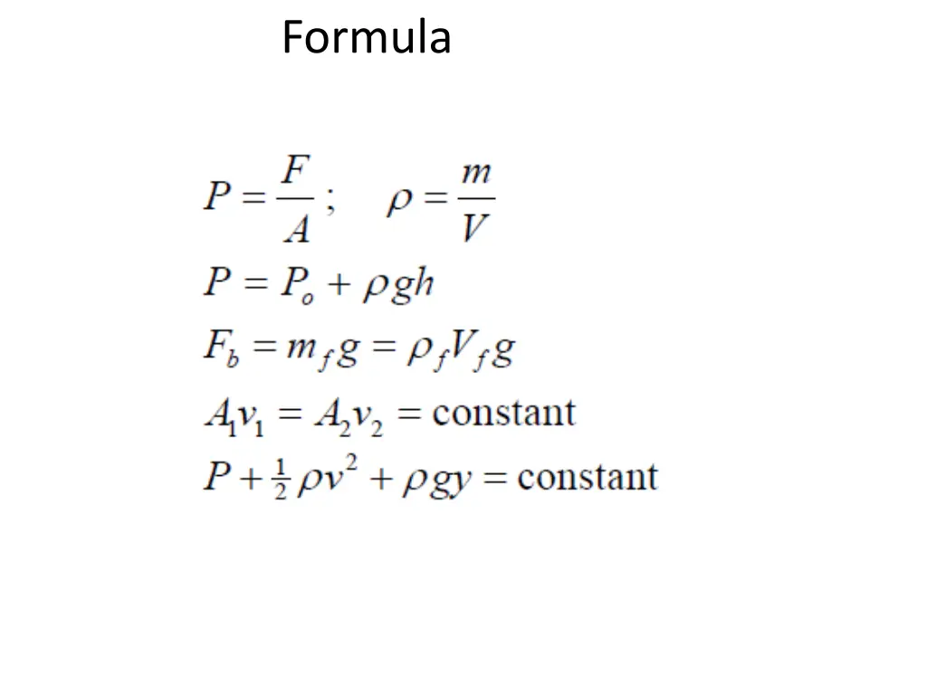 formula