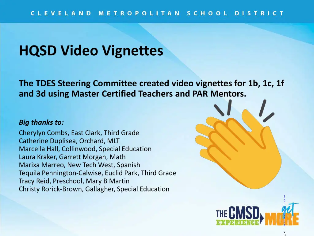 hqsd video vignettes