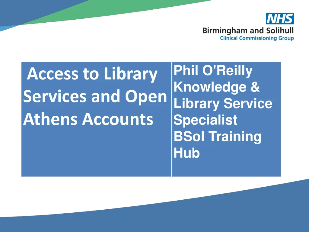 phil o reilly knowledge library service