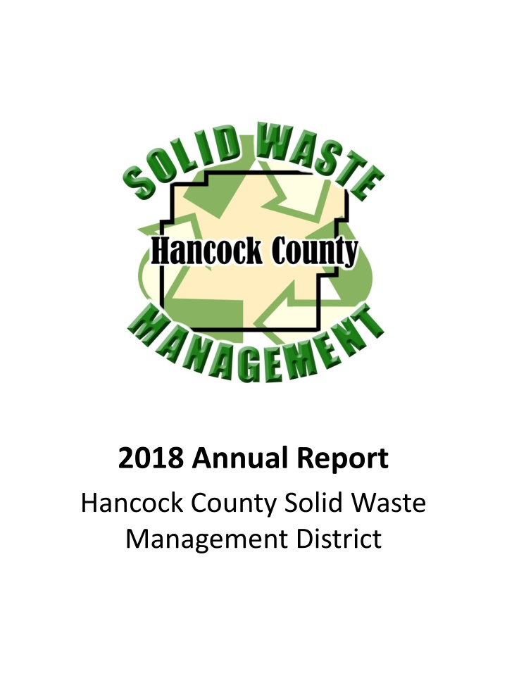 2018 annual report hancock county solid waste