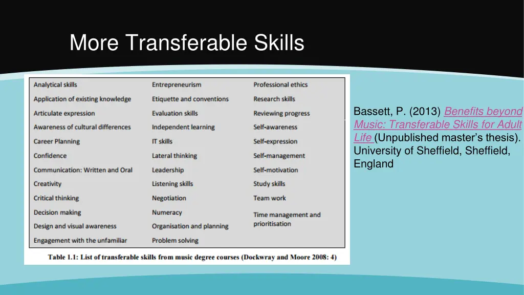 more transferable skills