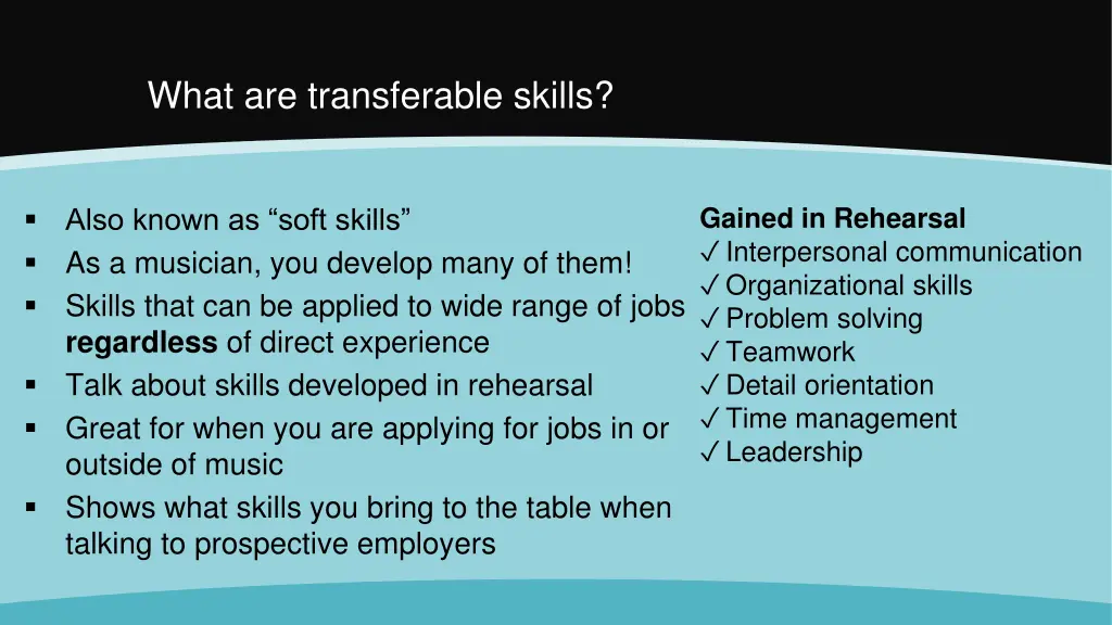 what are transferable skills