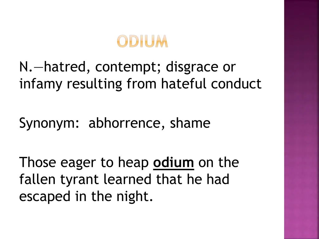 odium