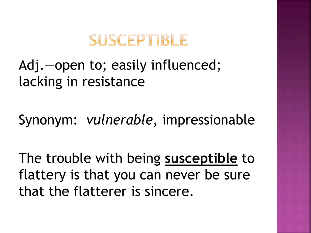 susceptible