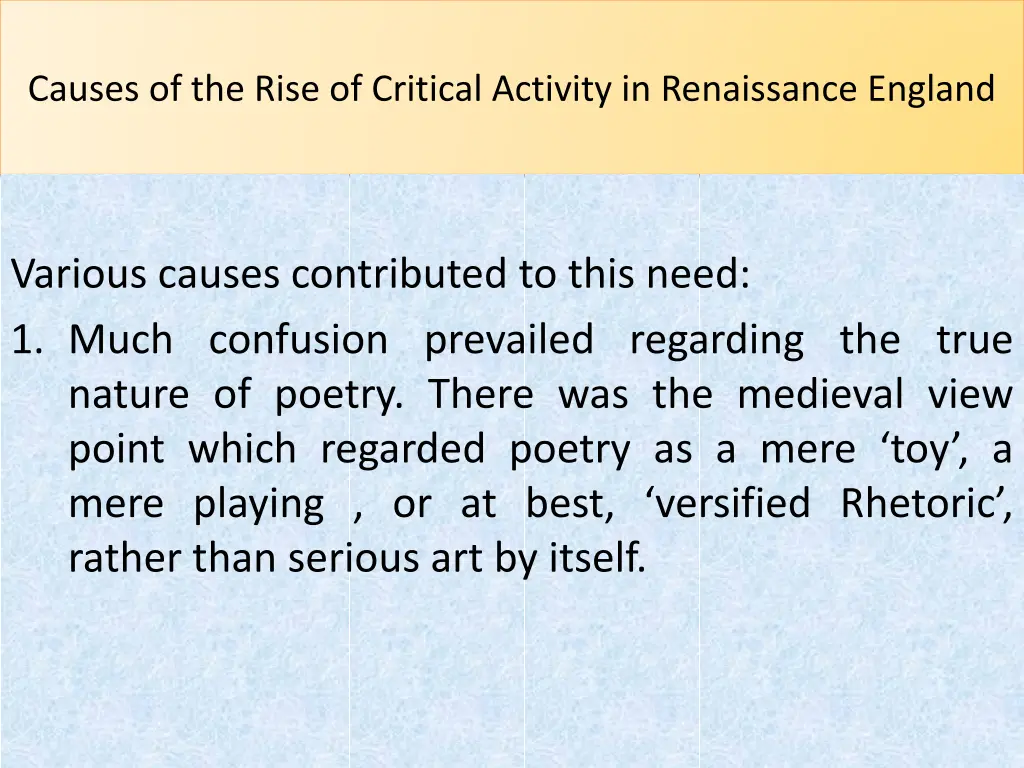 causes of the rise of critical activity 1