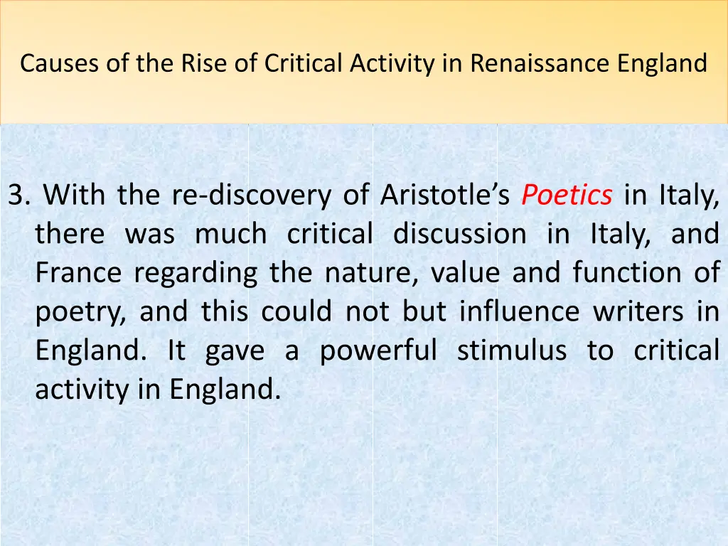 causes of the rise of critical activity 3