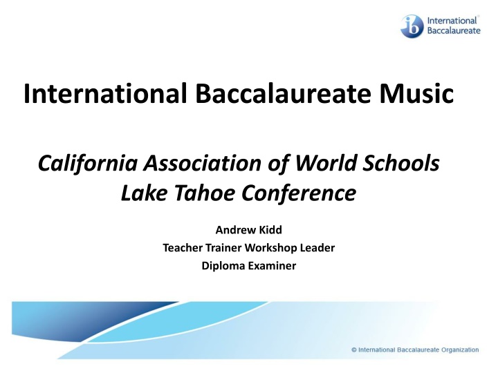 international baccalaureate music