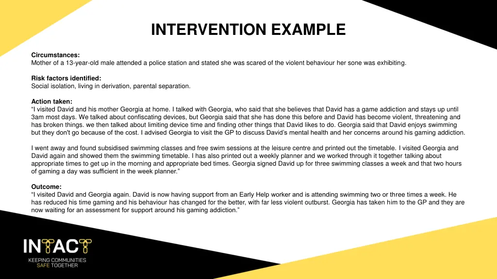 intervention example 1