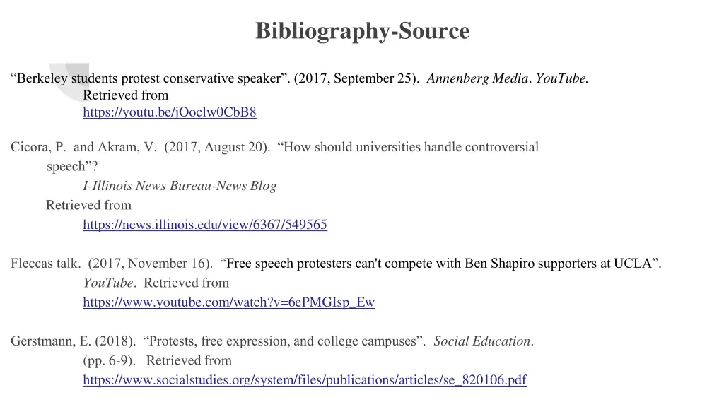 bibliography source