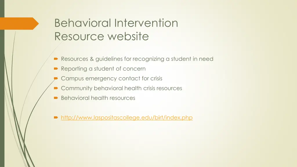 behavioral intervention resource website