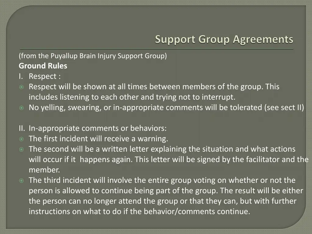 from the puyallup brain injury support group