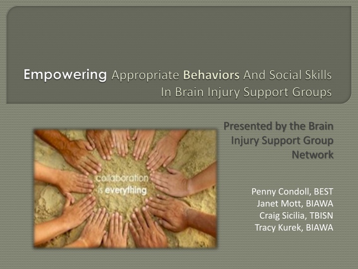 presented by the brain injury support group