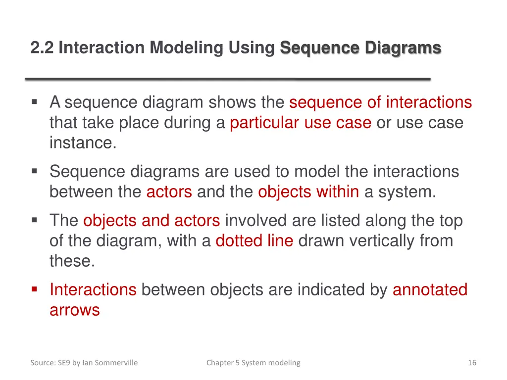 2 2 interaction modeling using sequence diagrams