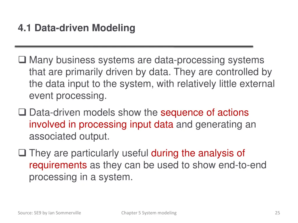 4 1 data driven modeling