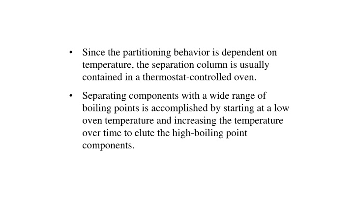 since the partitioning behavior is dependent