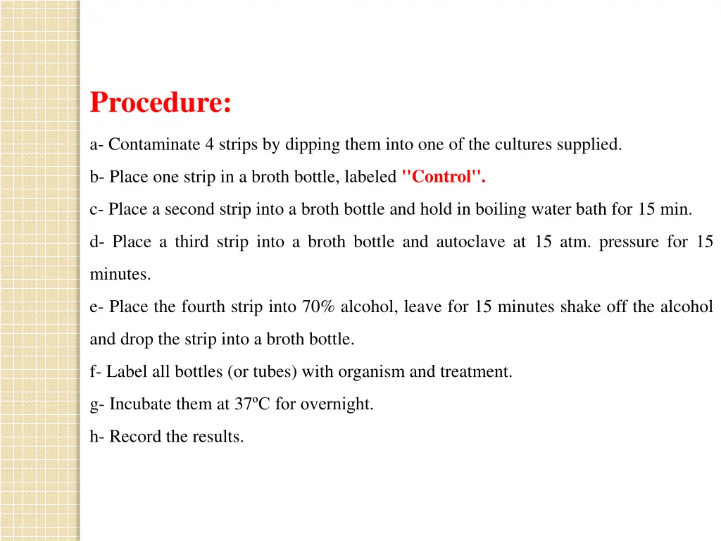 procedure