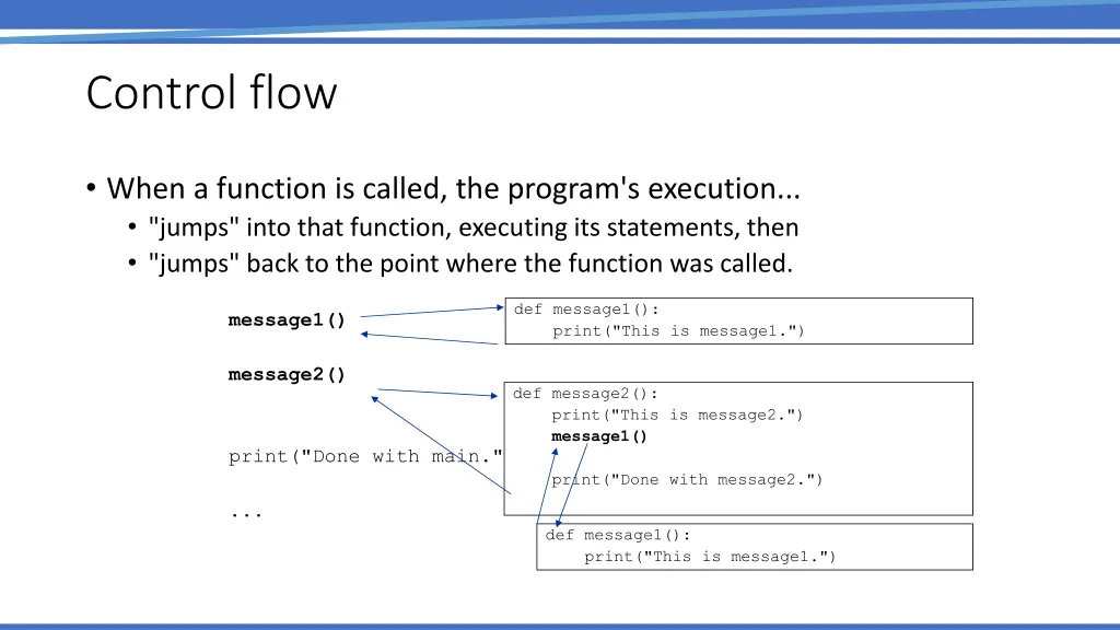 control flow