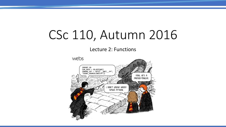 csc 110 autumn 2016