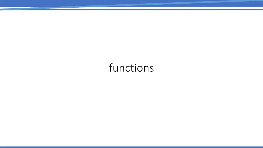 functions