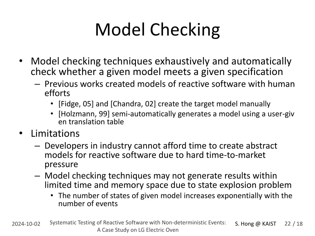 model checking