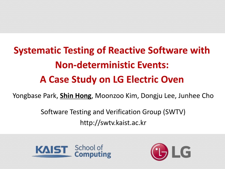 systematic testing of reactive software with