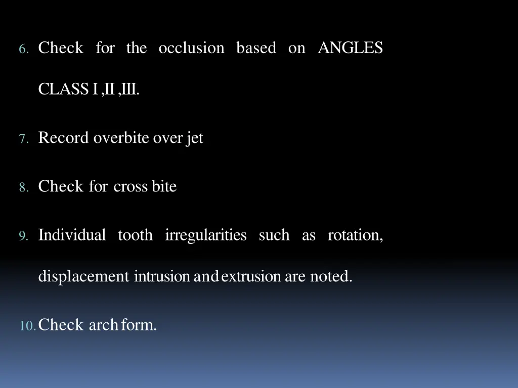 6 check for the occlusion based on angles