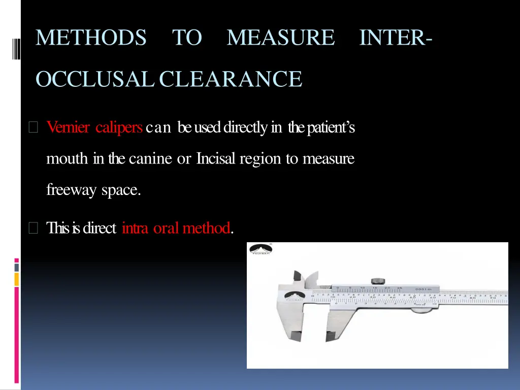 methods to measure inter