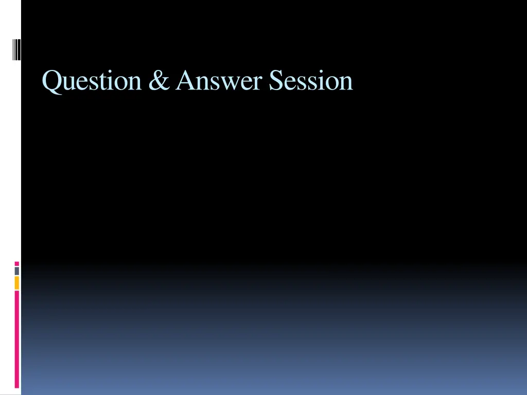 question answer session