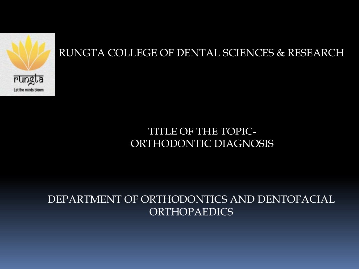 rungta college of dental sciences research