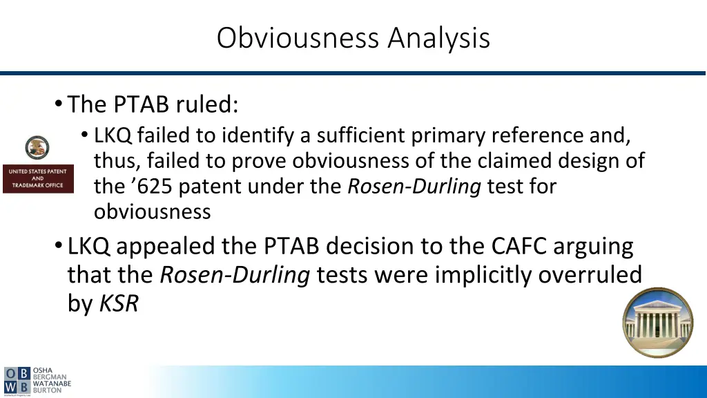 obviousness analysis 2