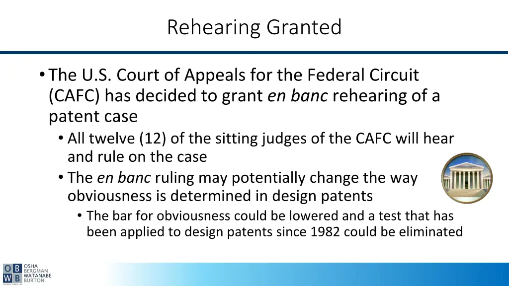 rehearing granted