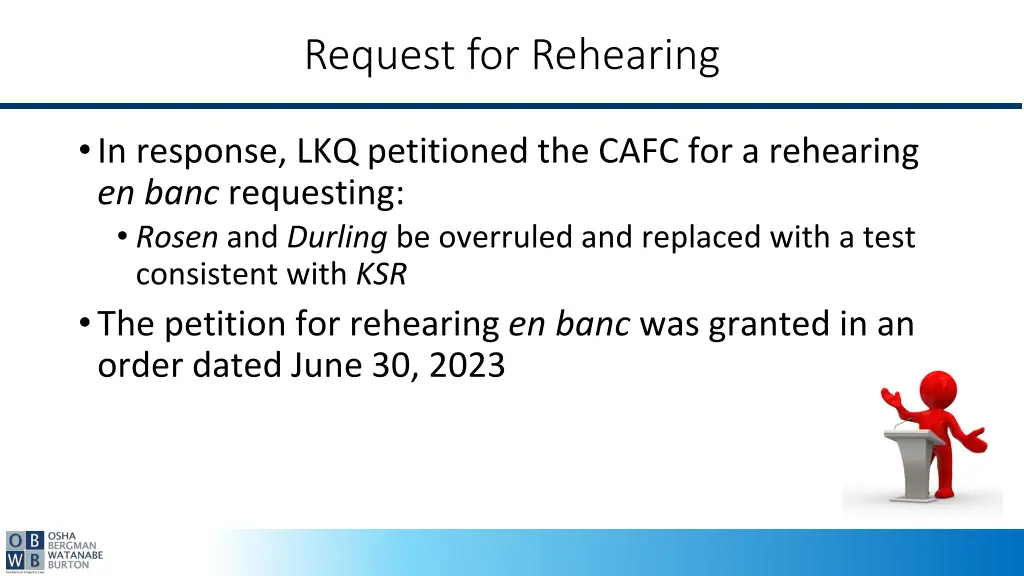 request for rehearing