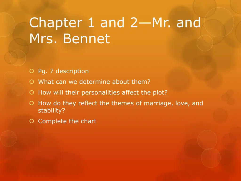 chapter 1 and 2 mr and mrs bennet