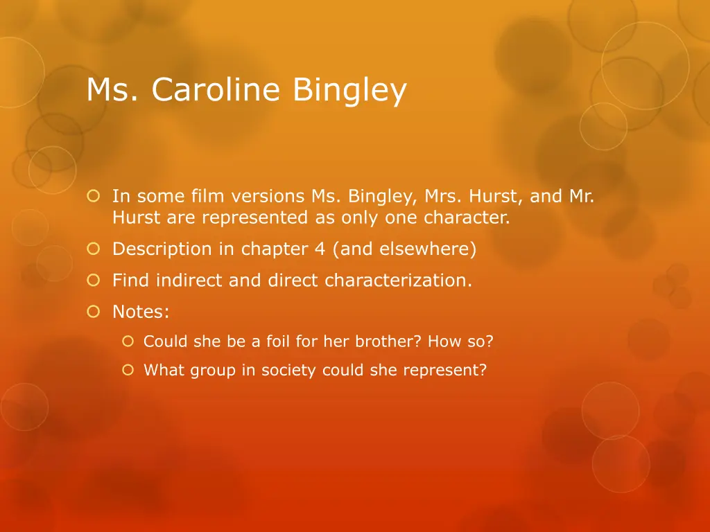 ms caroline bingley