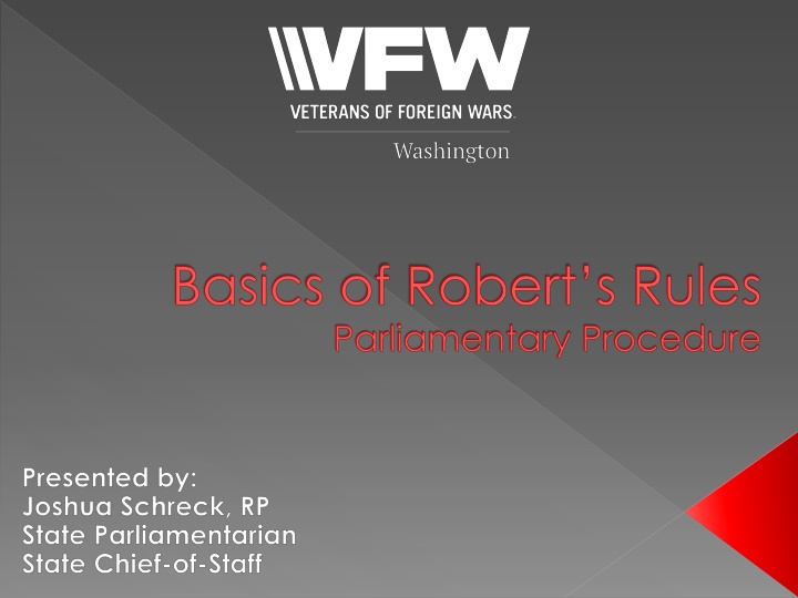 basic s of robert s rules parliamentary procedure