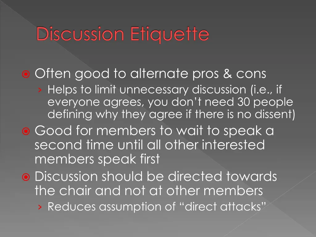 discussion etiquette 1