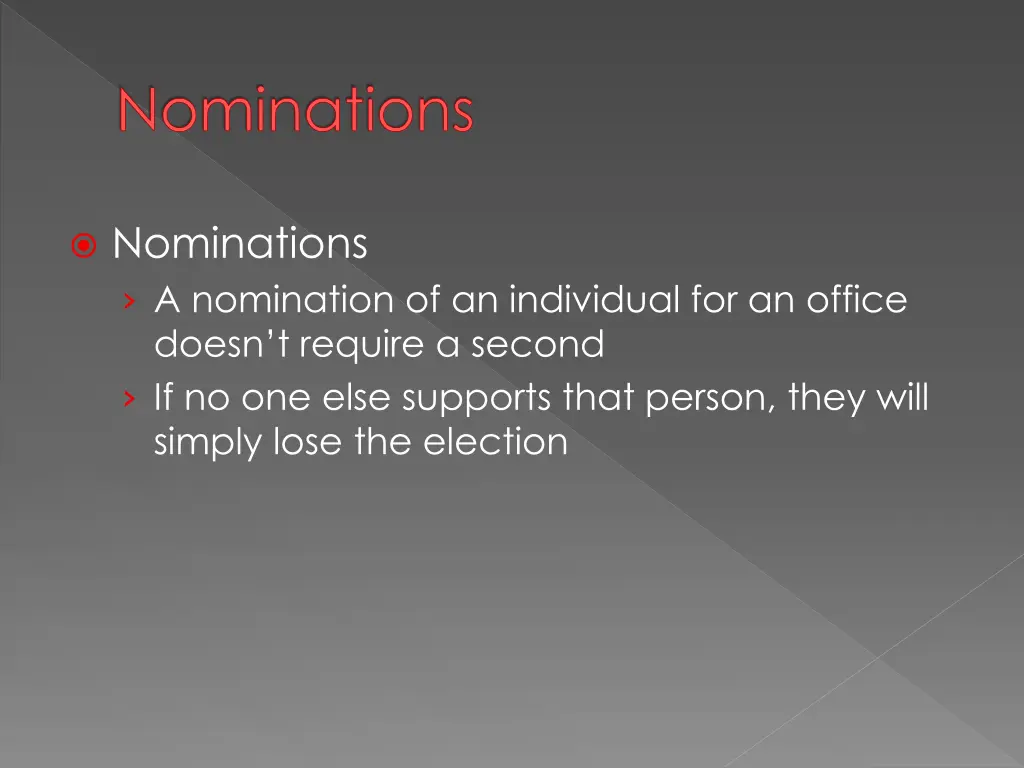 nominations