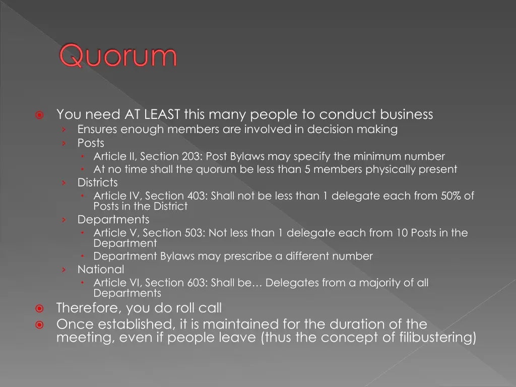 quorum