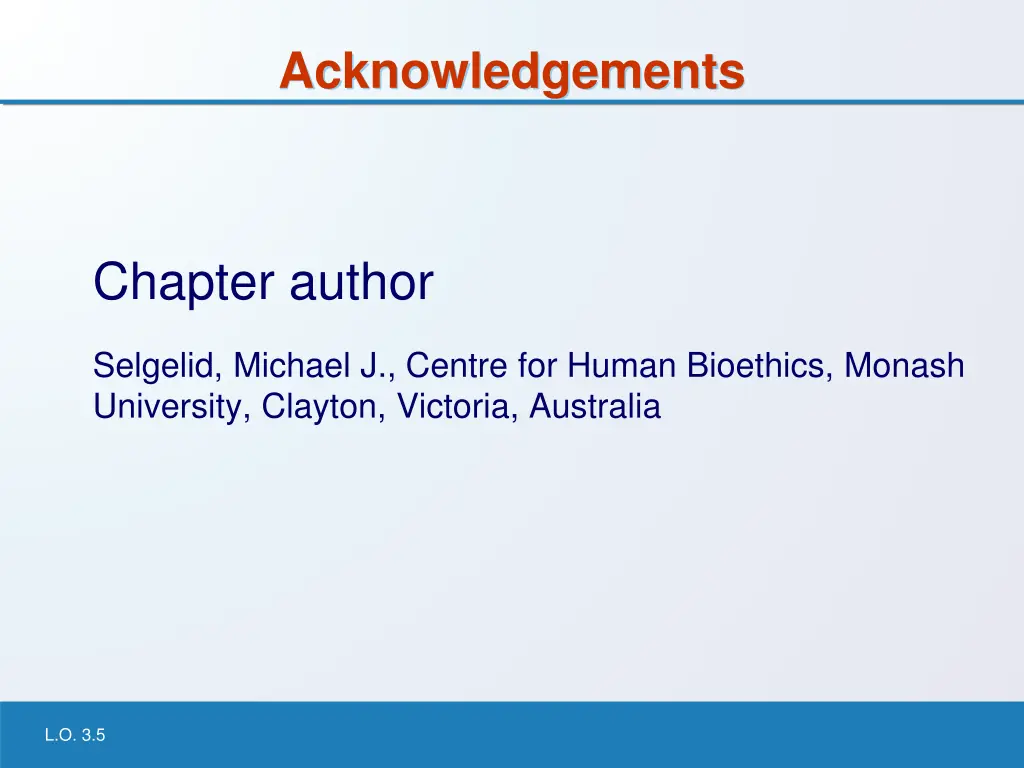 acknowledgements