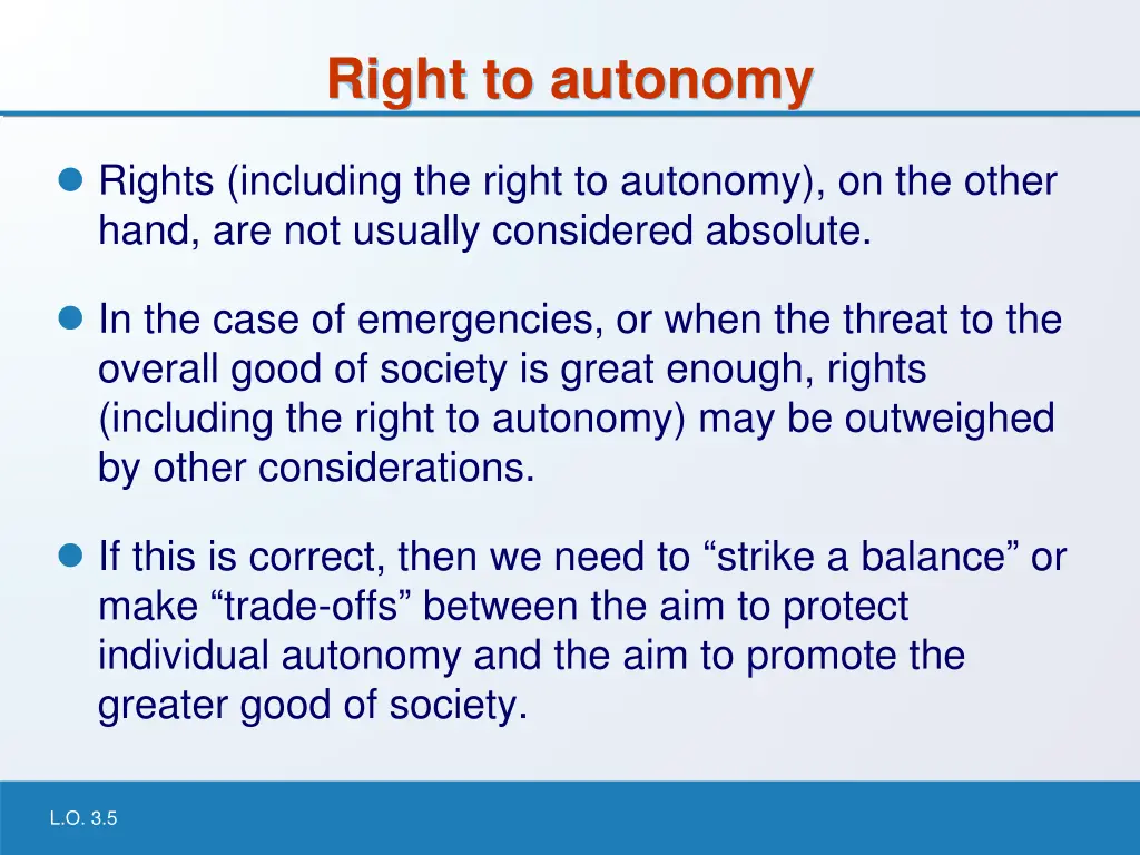 right to autonomy 1