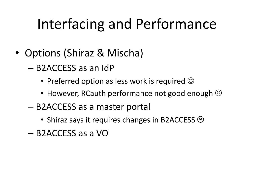 interfacing and performance 1