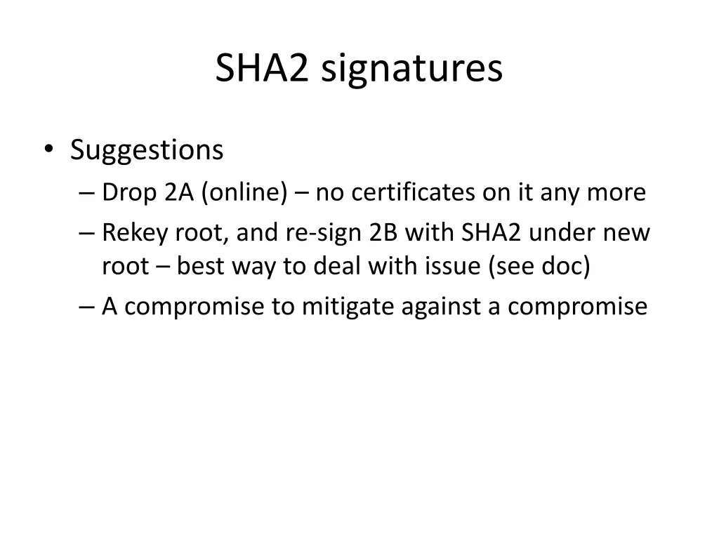 sha2 signatures