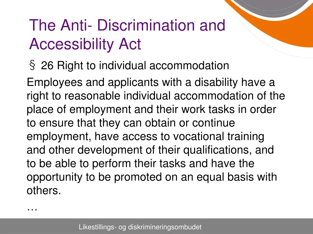 the anti discrimination and accessibility act 2