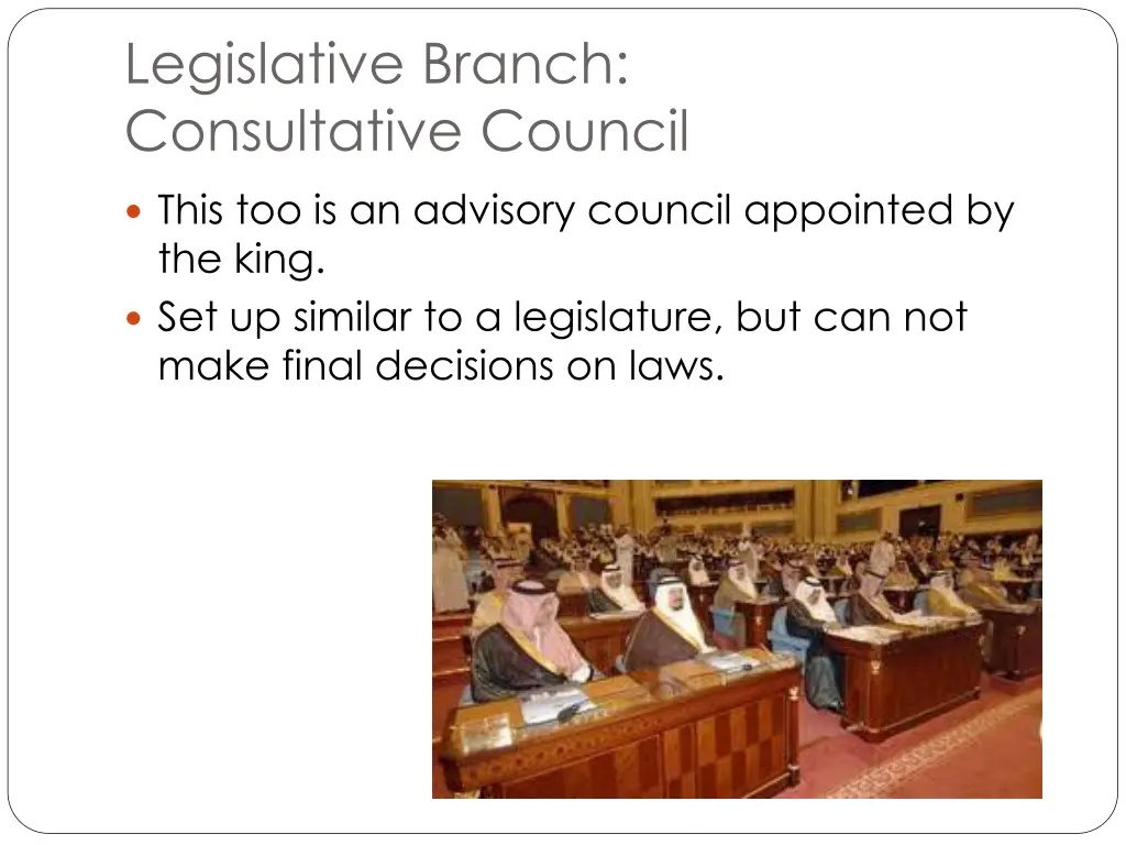 legislative branch consultative council