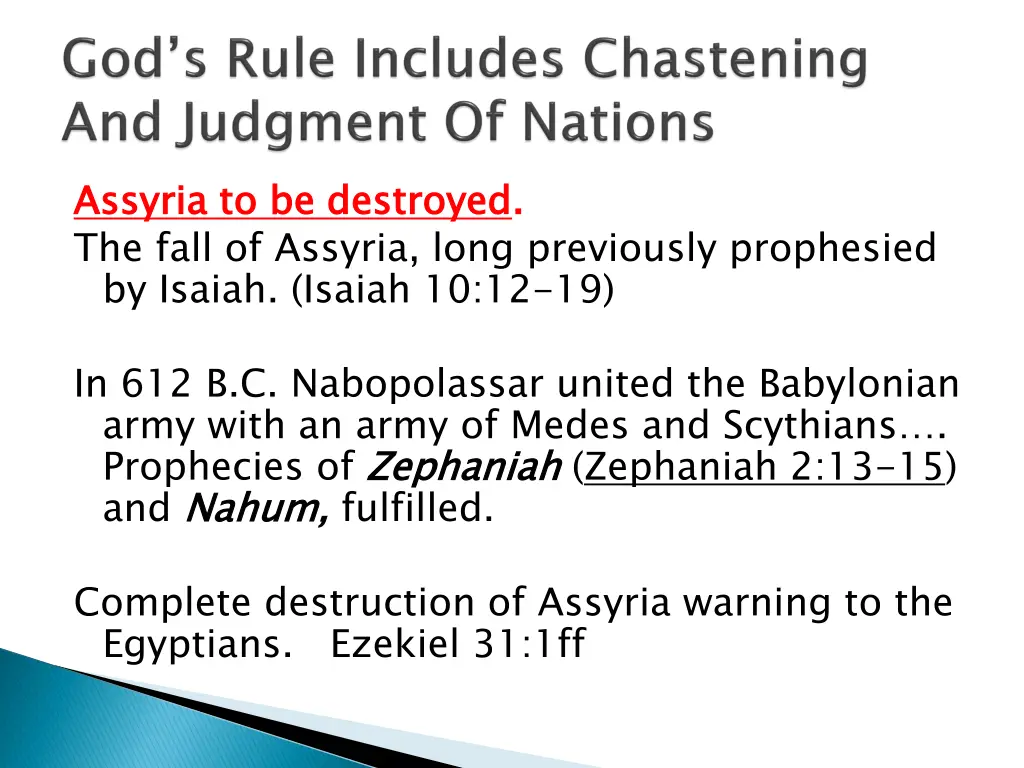 assyria to be destroyed the fall of assyria long