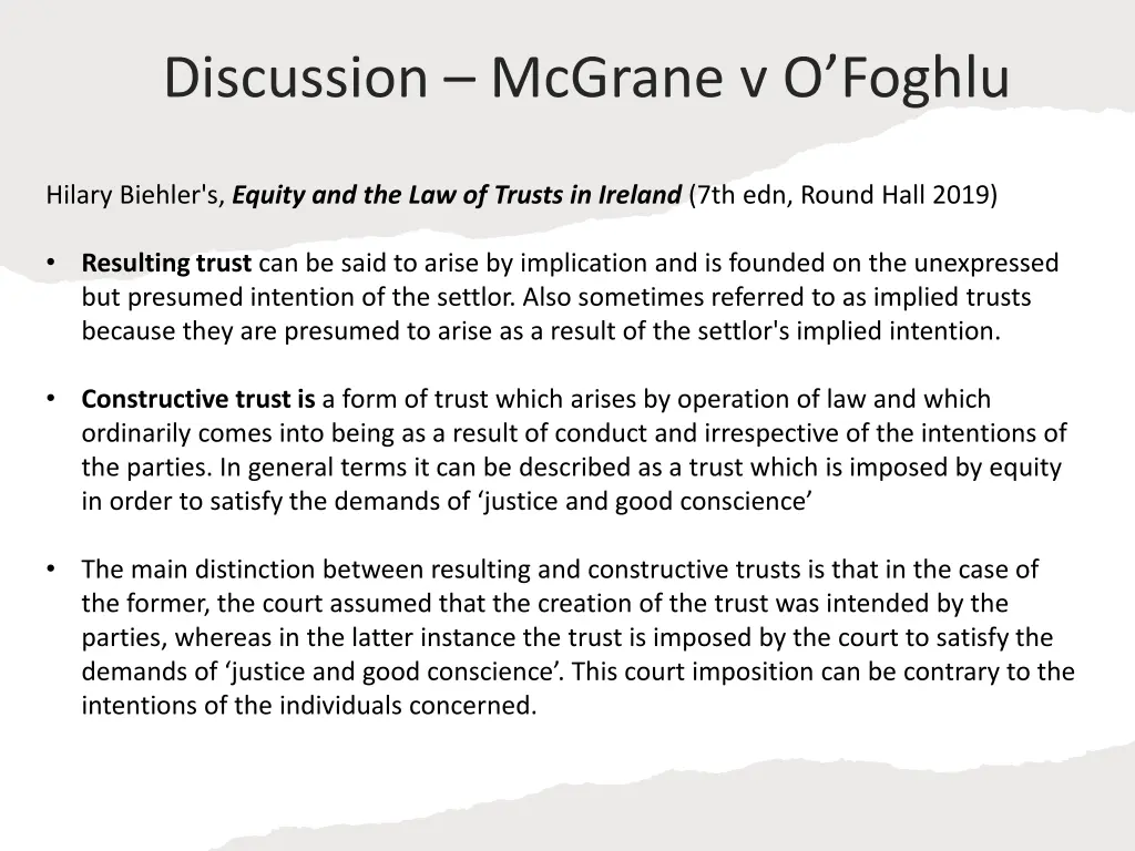 discussion mcgrane v o foghlu 1