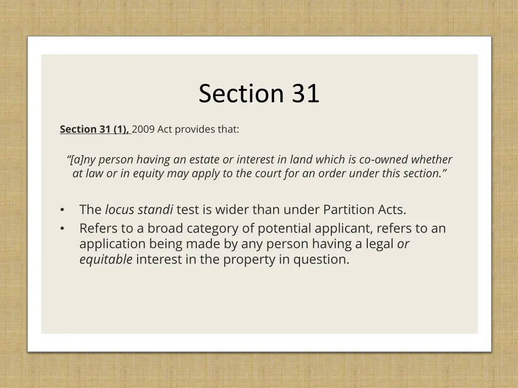 section 31