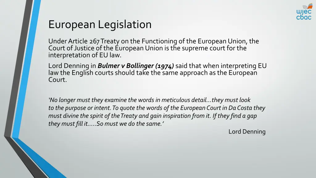 european legislation