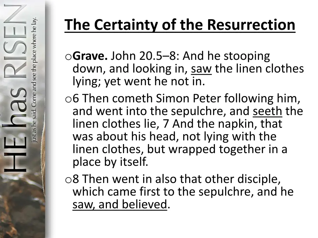 the certainty of the resurrection